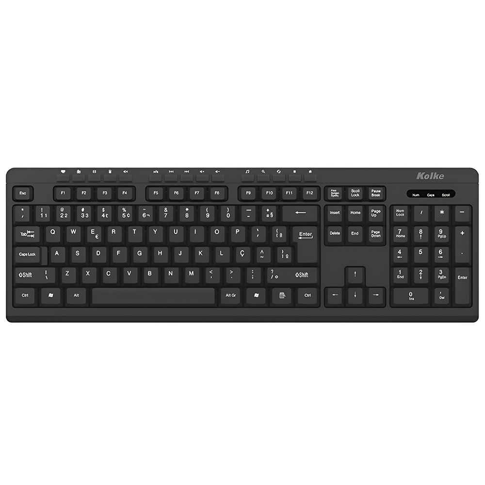 Teclado Kolke KET-797 USB / Português - Preto
